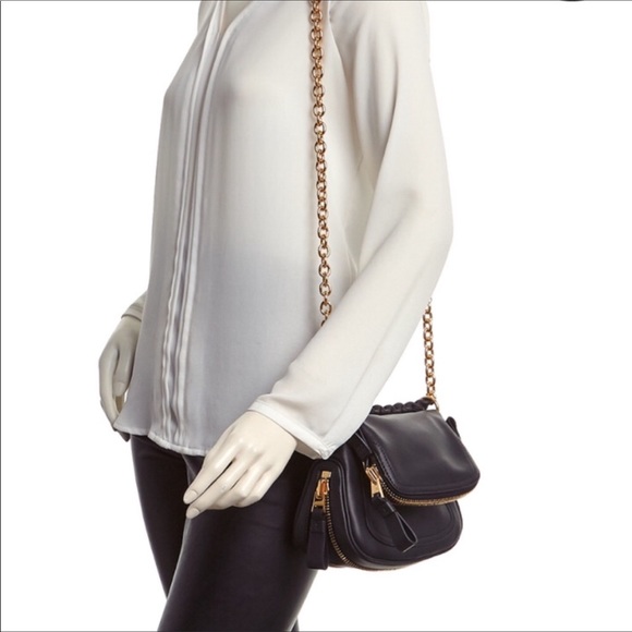 📍SOLD📍TOM FORD Blk Leather Handbag Jennifer Mini - Picture 4 of 7